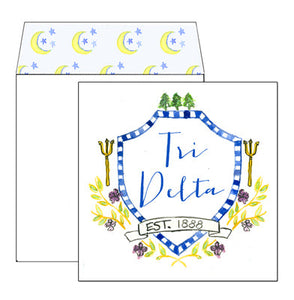 Tri-Delta MOTIF Greeting Card with Liner