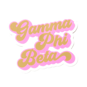 Gamma Phi Beta RETRO Decal