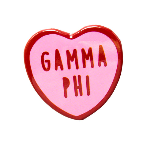 Gamma Phi Sweet Heart Button