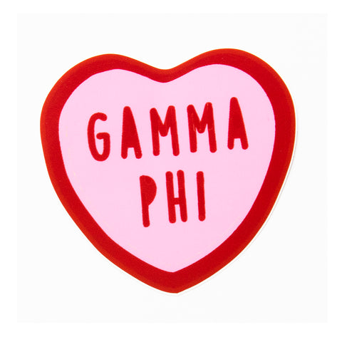 Gamma Phi Beta Sweet Heart Decal