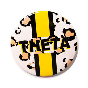 Kappa Alpha Theta CHEETAH Stripe Button