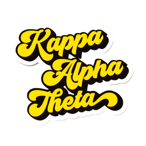 Kappa Alpha Theta RETRO Decal