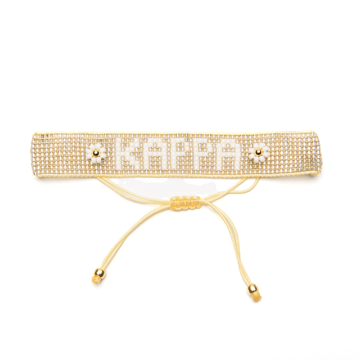 KAPPA Silver Metallic Beaded Bracelet