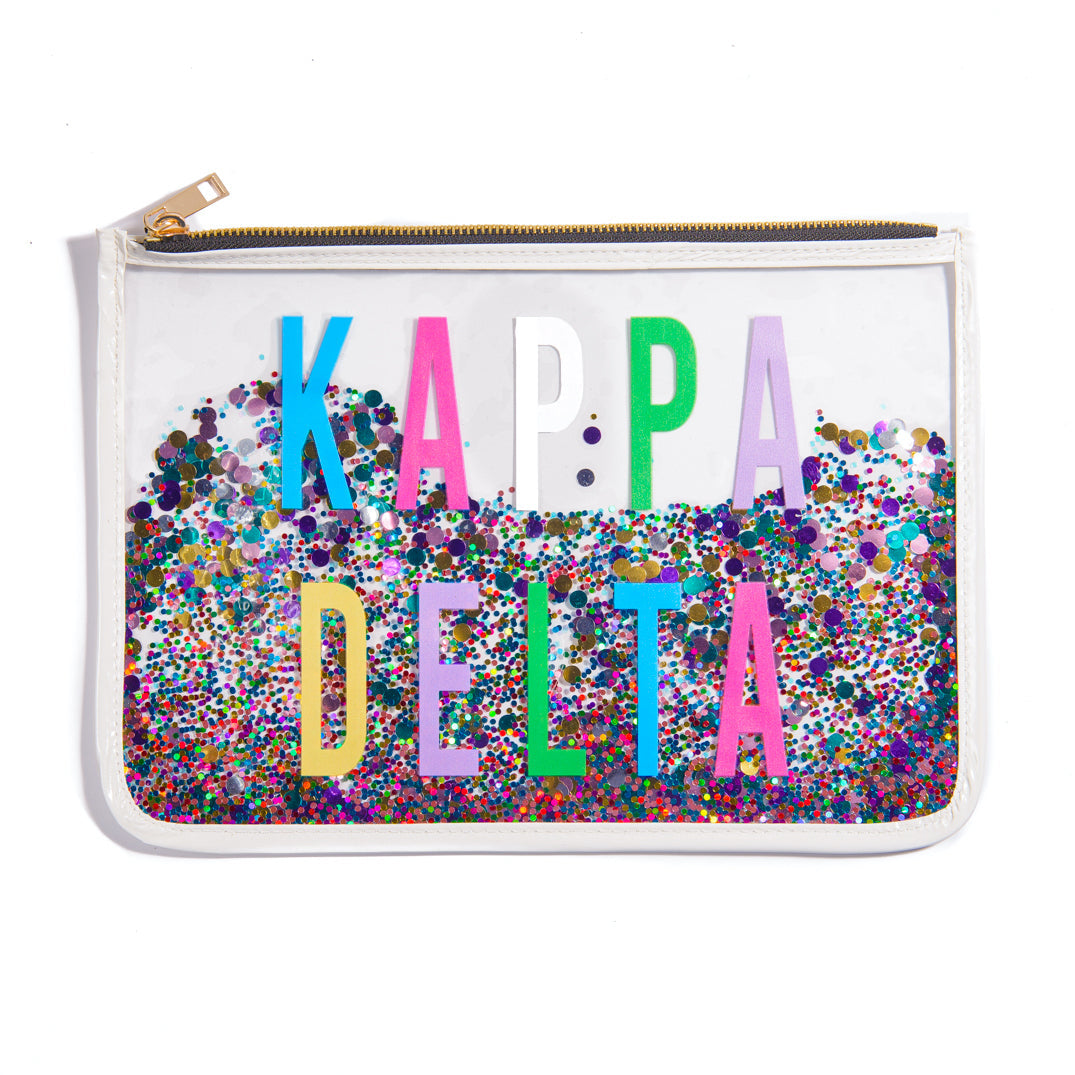 Kappa Delta Confetti Multi Color Cosmetic Bag