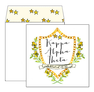 Kappa Alpha Theta MOTIF Greeting Card with Liner