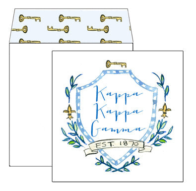 Kappa Kappa Gamma MOTIF Greeting Card with Liner