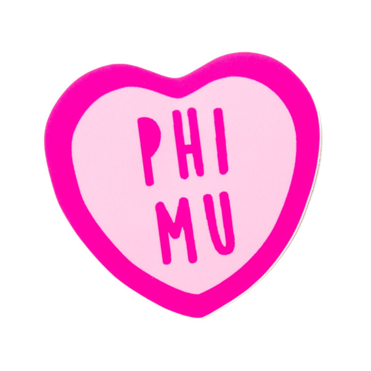 Phi Mu Sweet Heart Decal