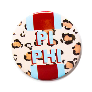 Pi Beta Phi CHEETAH Stripe Button