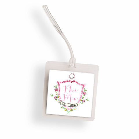 Phi Mu MOTIF Bagtag