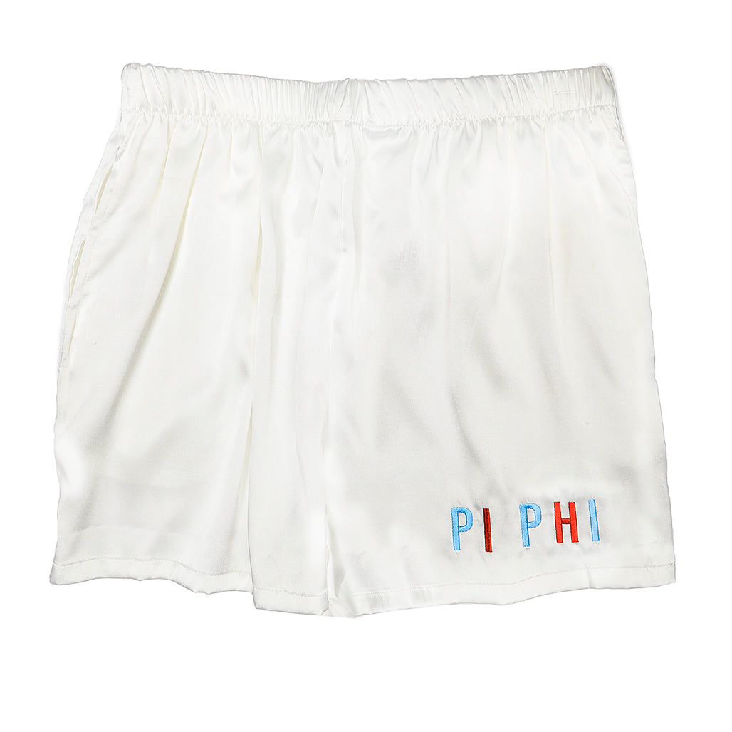 Pi Beta Phi Embroidered Satin Short