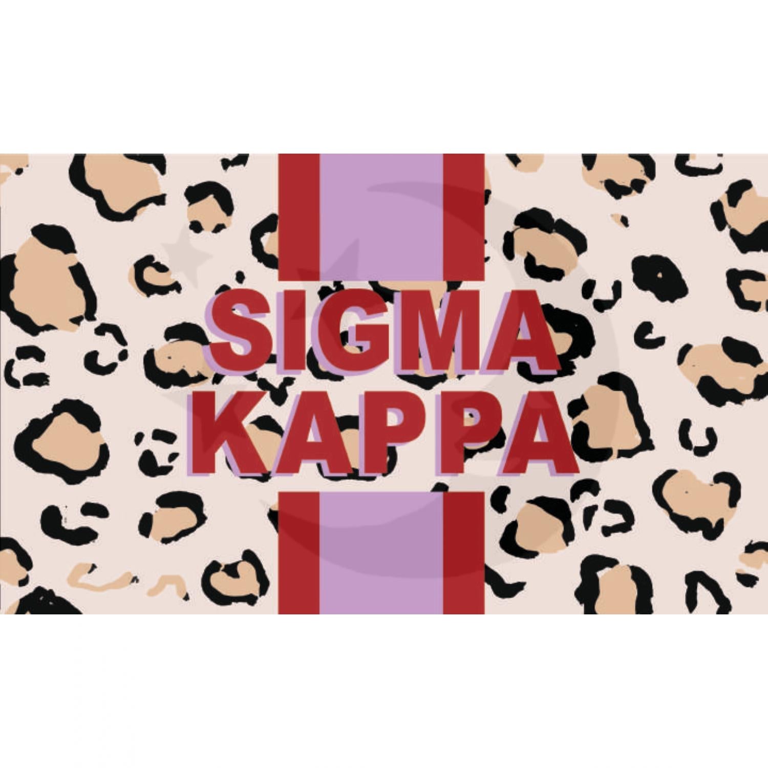Sigma Kappa CHEETAH Stripe Flag