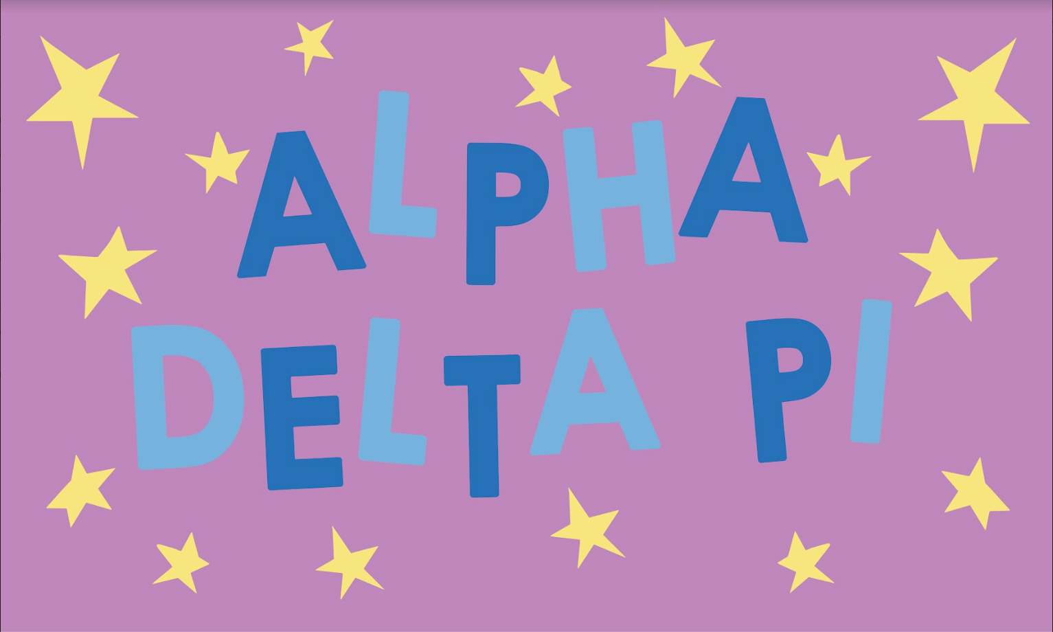 Alpha Delta Pi "Oh My Stars" Flag