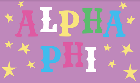 Alpha Phi "Oh My Stars" Flag