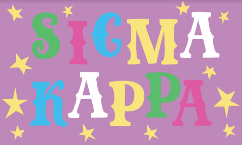 Sigma Kappa "Oh My Stars" Flag
