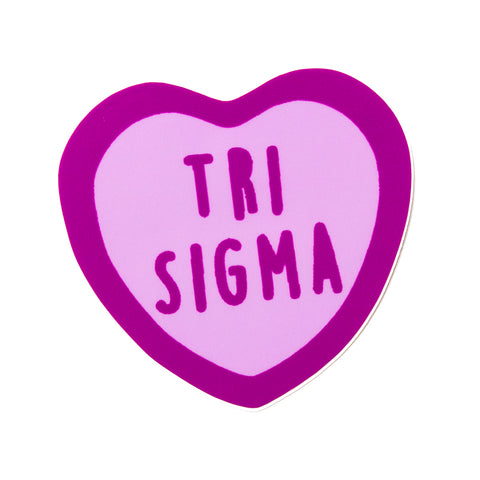 Tri-Sigma Sweet Heart Decal