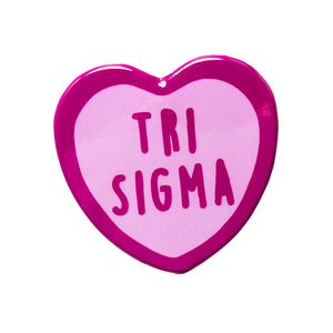 Tri-Sigma Sweet Heart Button