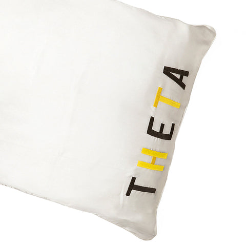 Kappa Alpha Theta Embroidered Satin Pillowcase