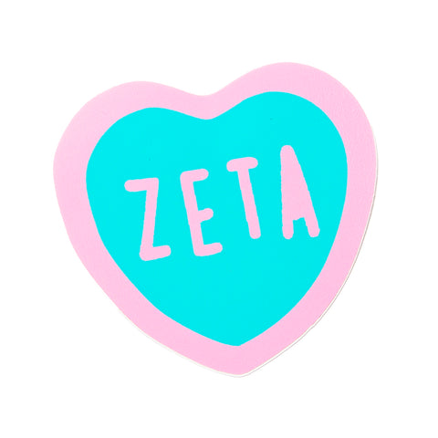 Zeta Tau Alpha Sweet Heart Decal