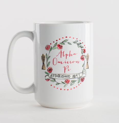 Alpha Omicron Pi MOTIF Mug