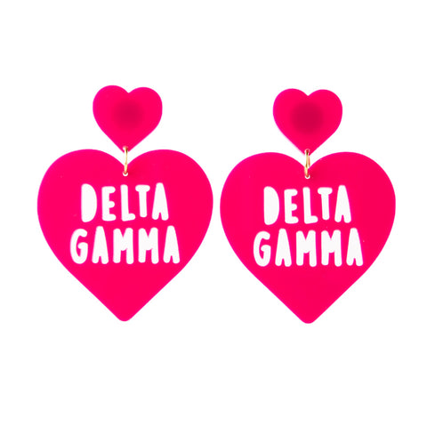 Delta Gamma Sweet Heart Earring
