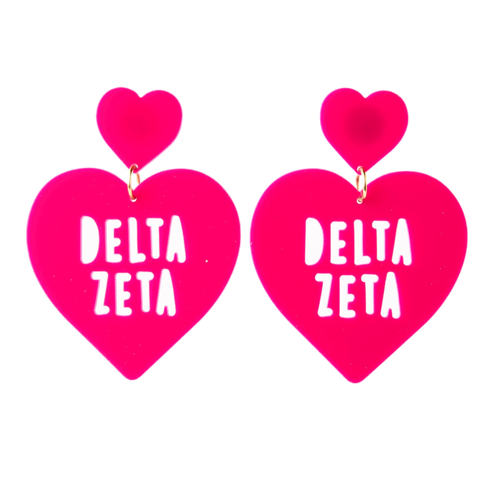 Delta Zeta Sweet Heart Earring