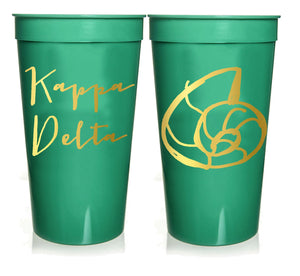 Kappa Delta Gold Foil Stadium Cup