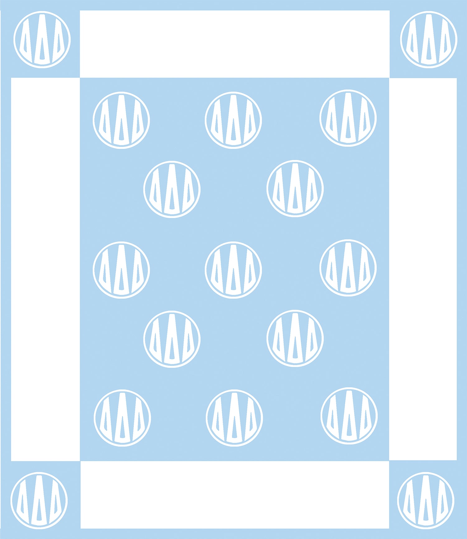 Tri-Delta Circle Monogram Blanket